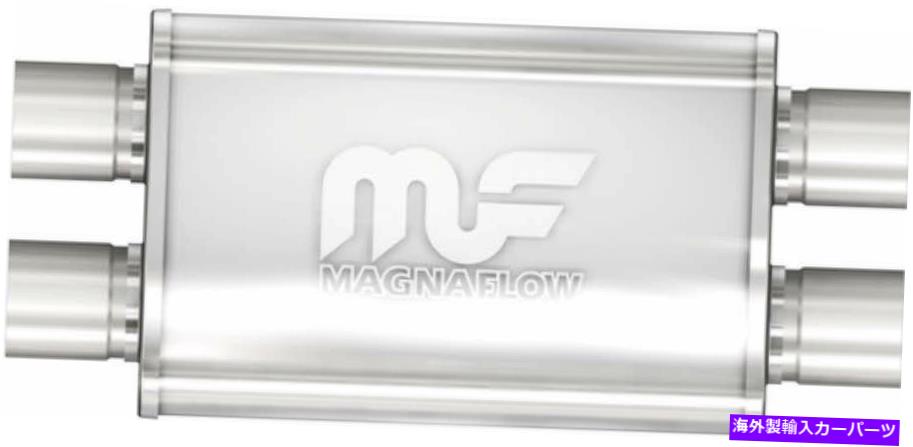 マフラー Magnaflow 11379マフラーステンレス鋼2.5 IDデュアルアウト4 x 9楕円形17 lg MAGNAFLOW 11379 Muffler Stainless Steel 2.5 ID Dual In Dual Out 4 X 9 Oval 17 lg【並行輸入品】