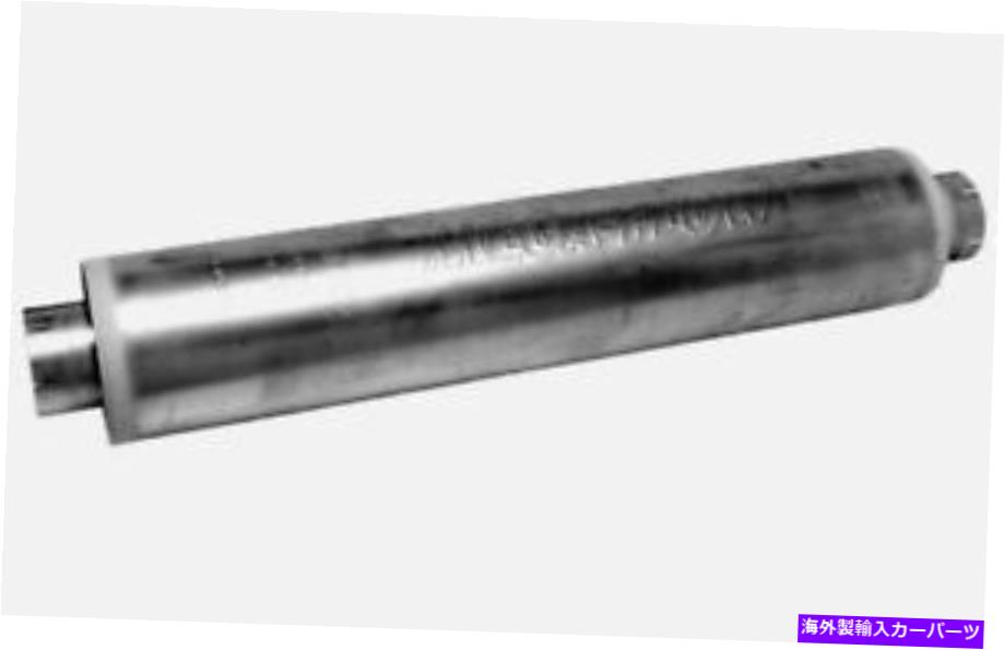 マフラー Freightliner Columbia 00-15メガフロースチールラウンドアルミ酸エキゾーストマフラー For Freightliner Columbia 00-15 Mega Flow Steel Round Aluminized Exhaust Muffler【並行輸入品】