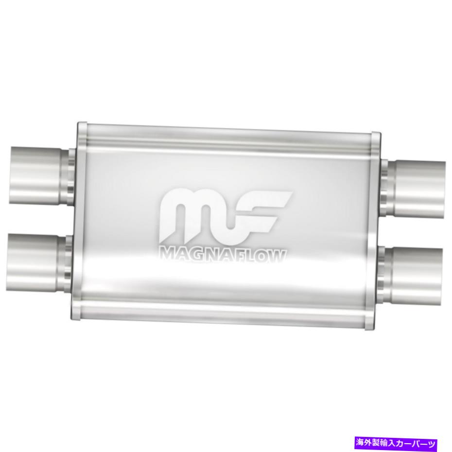 マフラー エキゾーストユニバーサルパフォーマンスマフラー-2.5/2.5 Exhaust Universal Performance Muffler - 2.5/2.5【並行輸入品】
