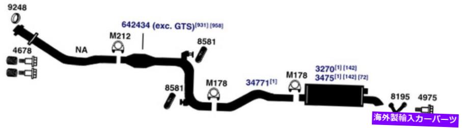 マフラー 3373-BO排気マフラーに適合する1992-1993 FORD F-350 5.8L V8ガスOHV 3373-BO Exhaust Muffler Fits 1992-1993 Ford F-350 5.8L V8 GAS OHV【並行輸入品】