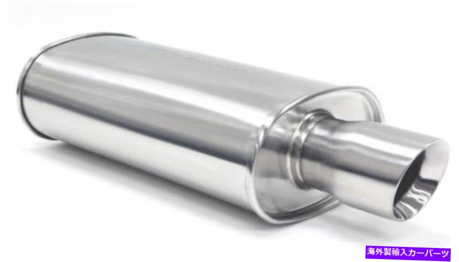 マフラー ブロックスレーシング3インチステンレススチールSLスポーツマフラーw/スラントカットチップシルバー BLOX Racing 3in Stainless Steel SL Sport Muffler w/ Slant Cut Tip Silver【並行輸入品】