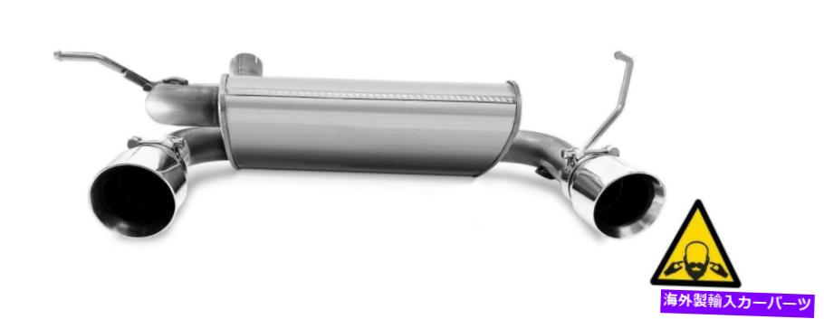 マフラー ヒント付きリアエキゾーストマフラーフィット2007-2017ジープラングラー Rear Exhaust Muffler with Tips fits 2007 - 2017 Jeep Wrangler【並行輸入品】