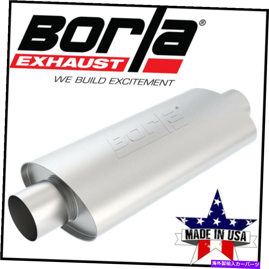 マフラー Borla 40944 XR-1ステンレススポーツマンレーシングマフラー Borla 40944 XR-1 Stainless Sportsman Racing Mufflers【並行輸入品】