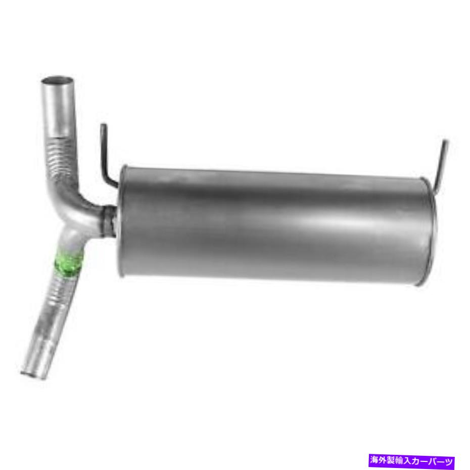 マフラー 静かなフローステンレス鋼ラウンドベアエキゾーストマフラーフィット2011-2016シボレークルーズ Quiet Flow Stainless Steel Round Bare Exhaust Muffler Fits 2011-2016 Chevy Cruze【並行輸入品】