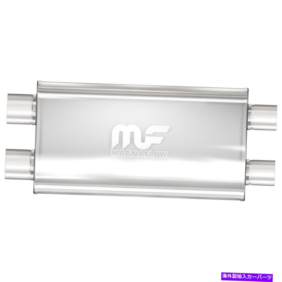マフラー Magnaflow 12569 5インチx 11インチ楕円形のデュアル/デュアルステンレスマフラー MagnaFlow 12569 5 Inch x 11 Inch Oval Dual/Dual Stainless Muffler【並行輸入品】