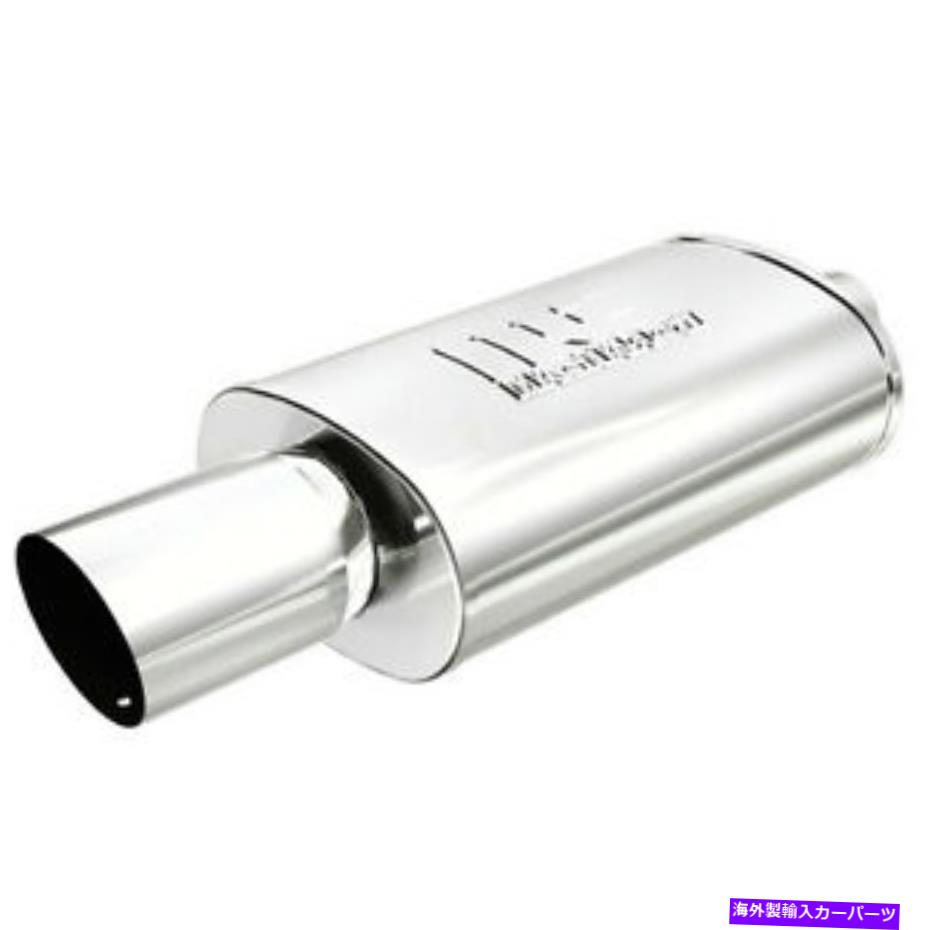 マフラー Magnaflow(14834)チップ付きの磨かれたステンレス鋼の楕円形のマフラー Magnaflow (14834 ) Polished Stainless Steel Oval Muffler with Tip【並行輸入品】|Us Custom Parts Shop USDM