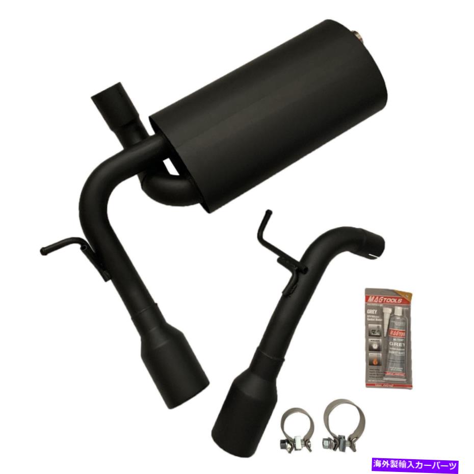 マフラー 07-17のデュアルキャットバックエキゾーストマフラーシステムジープラングラーJKユーティリティ3.6L 3.8L Dual CatBack Exhaust Muffler System For 07-17 Jeep Wrangler JK Utility 3.6L 3.8L【並行輸入品】