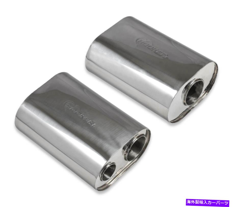 マフラー フッカーブラックハート71011007-RHKRデュアルパスマフラー Hooker Blackheart 71011007-RHKR Dual Path Muffler【並行輸入品】