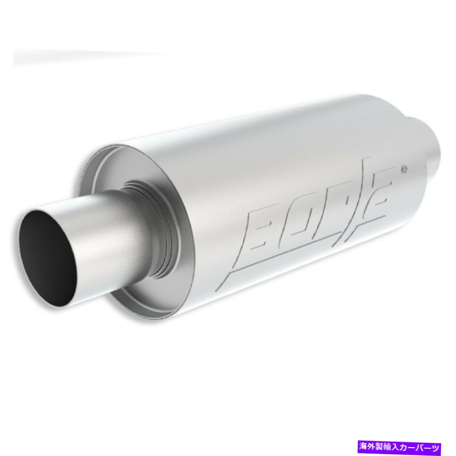 マフラー ボルラ40842Sユニバーサルセンター無ノッチングラウンドマフラー Borla 40842S Universal Center Un-notched Round Muffler【並行輸入品】