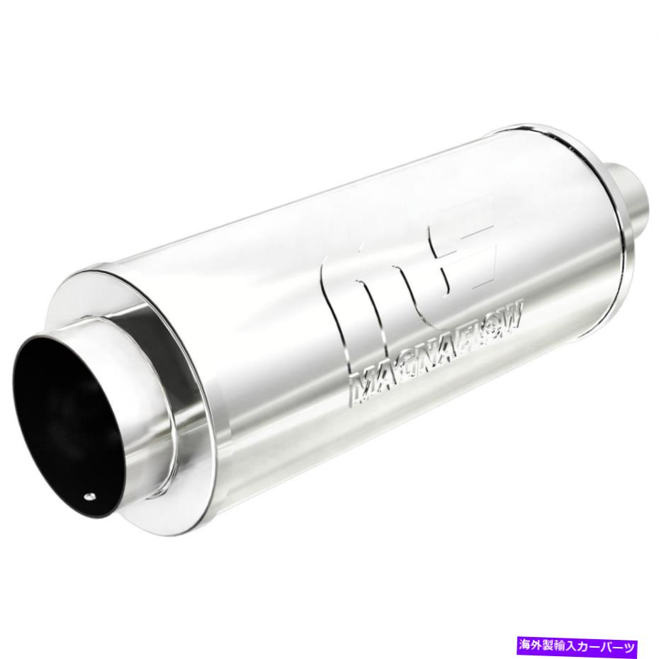 マフラー マグナフロー14846 6x6インチラウンドセンター/センターステンレスマフラー MagnaFlow 14846 6x6 Inch Round Center/Center Stainless Muffler【並行輸入品】
