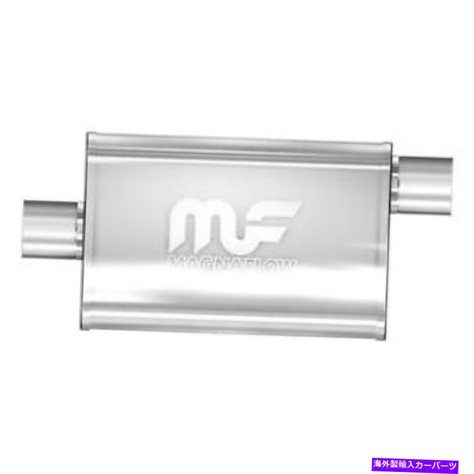マフラー ステンレス鋼の楕円形のbi方向グレー排気マフラー Stainless Steel Oval BI Direction Gray Exhaust Muffler【並行輸入品】