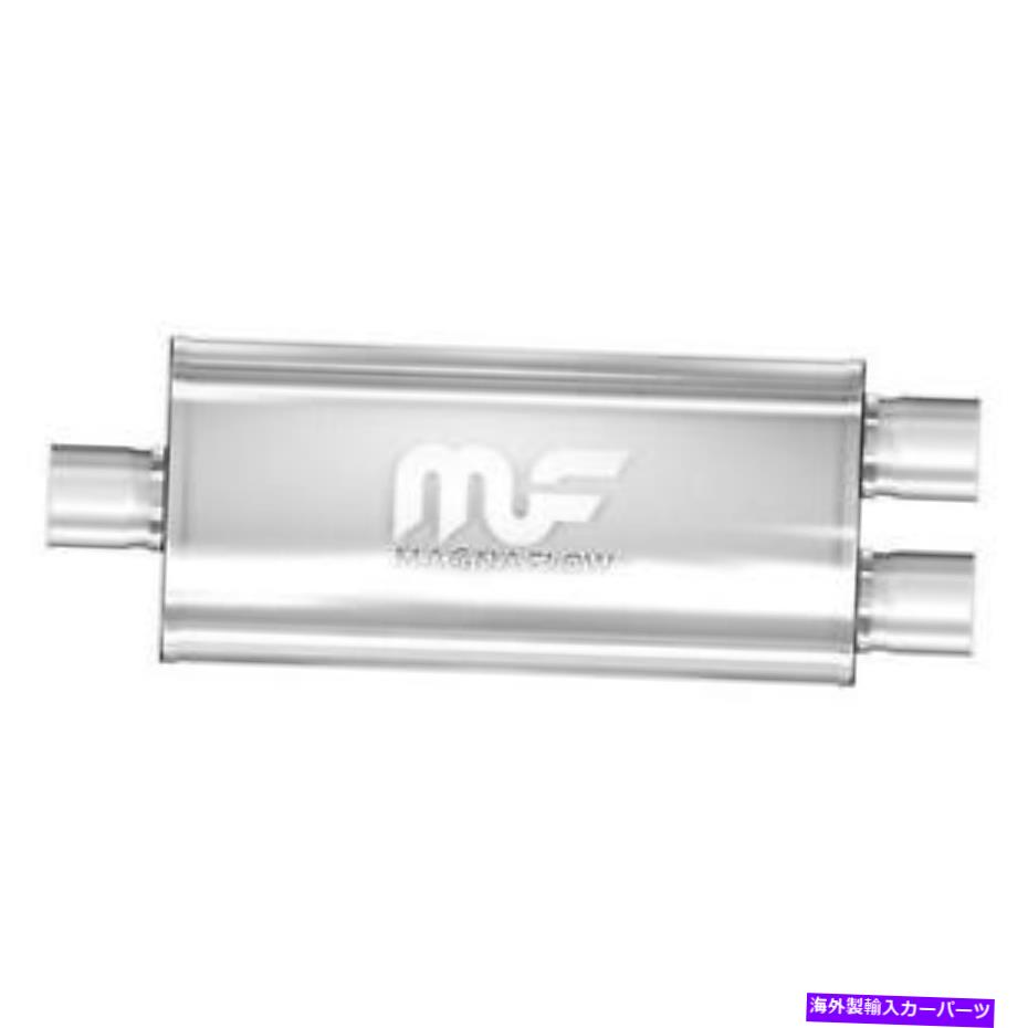 マフラー ステンレス鋼の楕円形のbi方向グレー排気マフラー Stainless Steel Oval BI Direction Gray Exhaust Muffler【並行輸入品】|Us Custom Parts Shop USDM