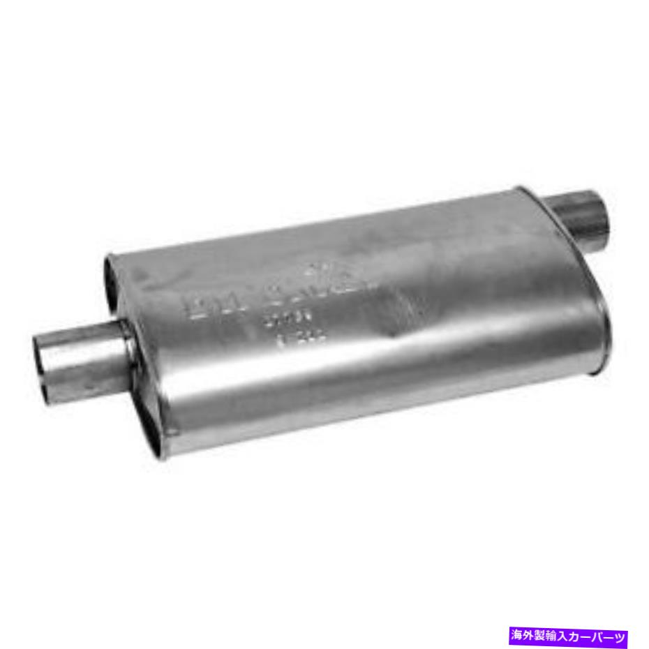 マフラー スーパーターボアルミ酸スチールオーバルグレーエキゾーストマフラー Super Turbo Aluminized Steel Oval Gray Exhaust Muffler【並行輸入品】