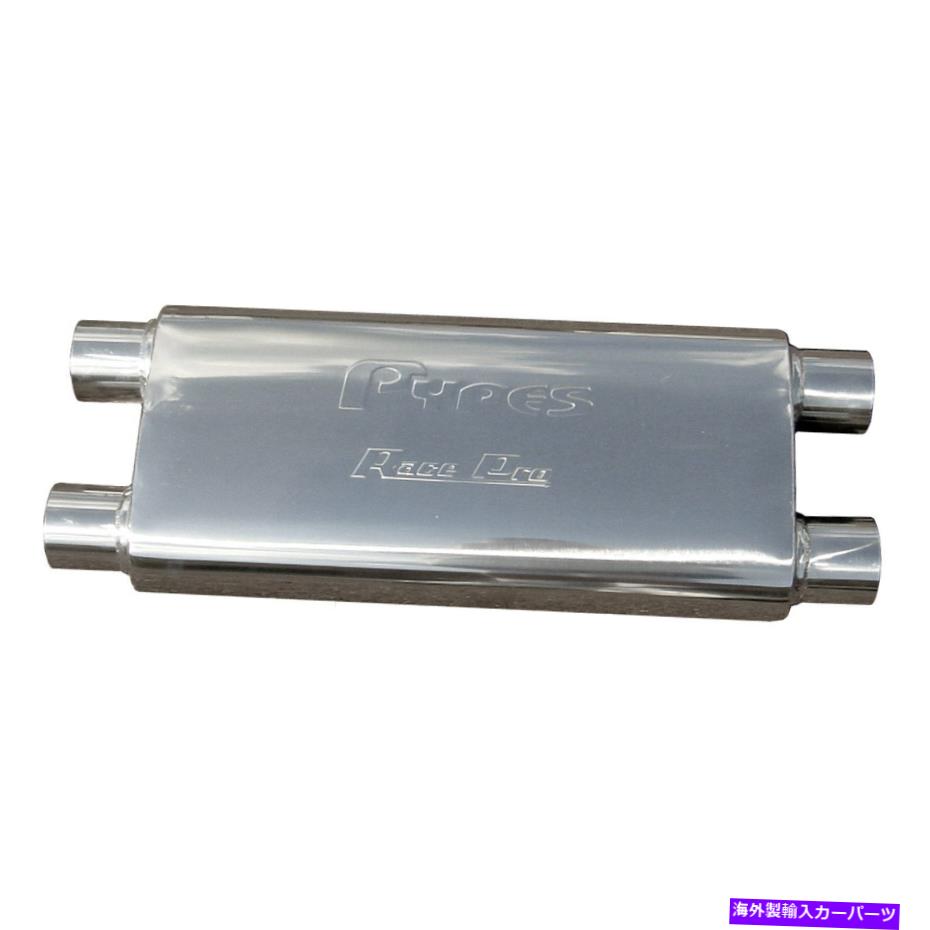 マフラー Pypes Race-Proシリーズ304排気マフラーSSラウンドシルバー排気マフラー2.5 " Pypes Race-Pro Series 304 Exhaust Muffler SS Round Silver Exhaust Muffler 2.5"【並行輸入品】|Us Custom Parts Shop USDM