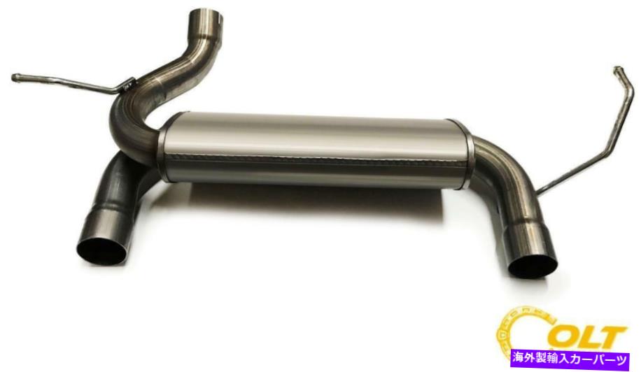 マフラー 直接フィットステンレスパフォーマンス車軸バックマフラーフィット07 -17ジープラングラー Direct Fit Stainless Performance Axle back Muffler Fits 07 -17 Jeep Wrangler【並行輸入品】