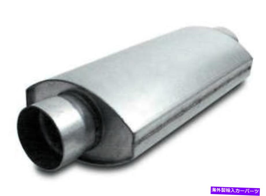 マフラー Dynatech 4センターインレット/アウトレットスプリットフローマフラーP/N 776-14402 DYNATECH 4 in Center Inlet/Outlet Split Flow Muffler P/N 776-14402【並行輸入品】