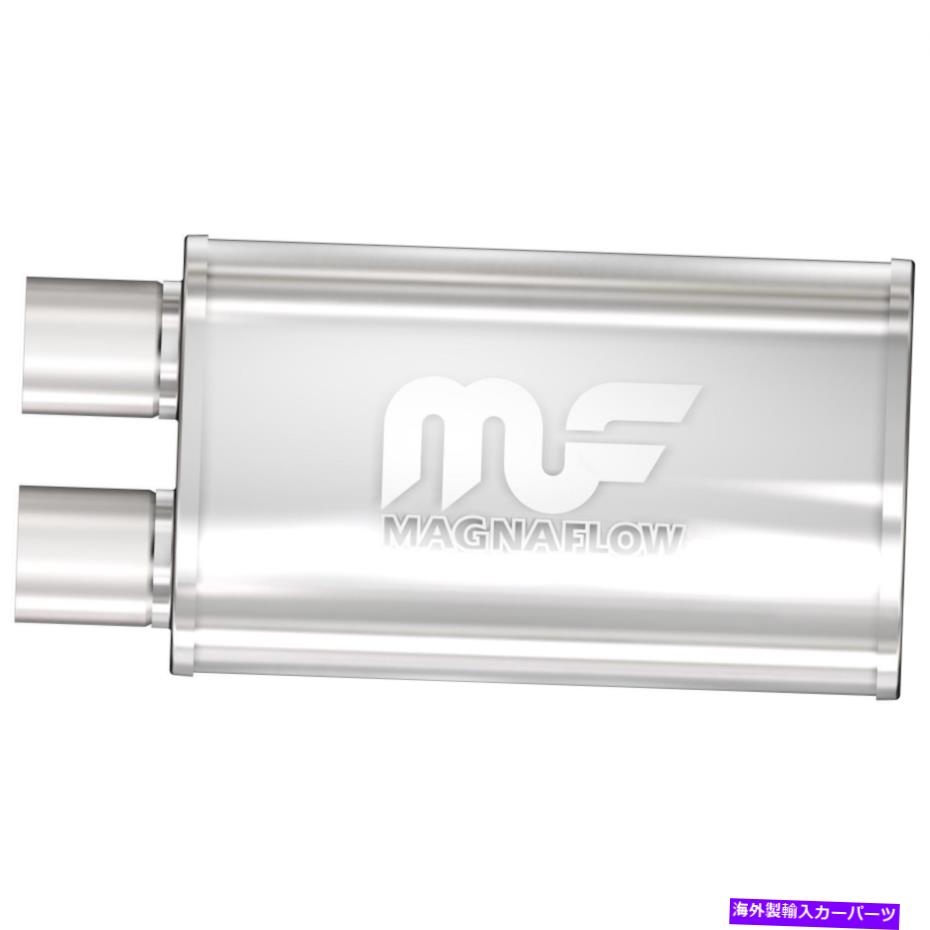 マフラー Magnaflow 14210 5x8インチの楕円形のオフセット/オフセットステンレスマフラー MagnaFlow 14210 5x8 Inch Oval Offset/OffsetStainless Muffler【並行輸入品】