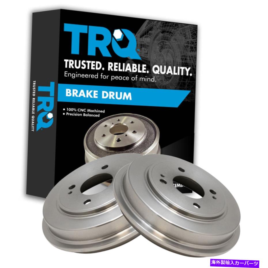 Brake Drum Honda Civic Fit InsightのためのTRQリアブレーキドラム左＆右ペアセット2 TRQ Rear Brake Drums Left & Right Pair Set of 2 for Honda Civic Fit Insight【並行輸入品】
