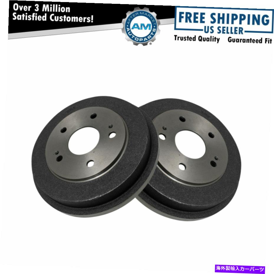 Brake Drum 97-01ホンダCRV 06-13シビック13-14フィットのリアブレーキドラムペアLH＆RH＆RH Rear Brake Drum Pair LH & RH for 97-01 Honda CRV 06-13 Civic 13-14 Fit【並行輸入品】 41,470円