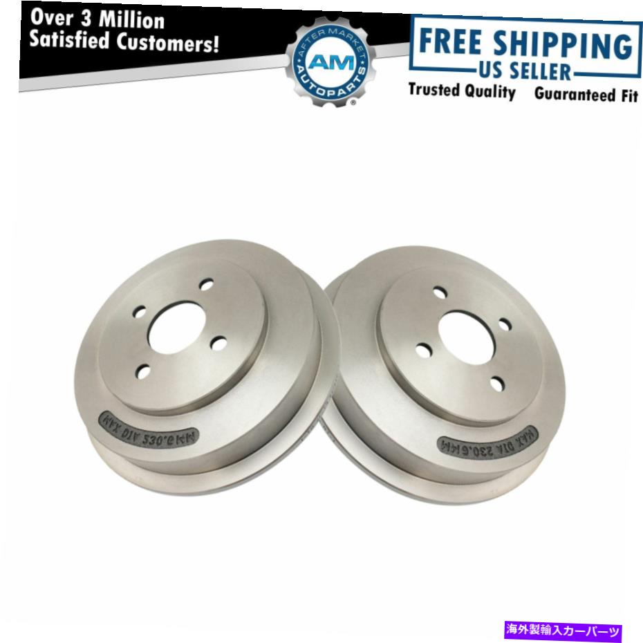 Brake Drum シボレーコバルトポンティアックG5用のリアブレーキドラムペア Rear Brake Drum Pair for Chevy Cobalt Pontiac G5【並行輸入品】