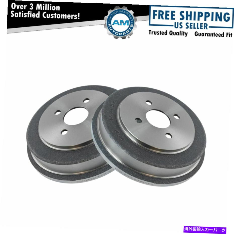 Brake Drum シボレーコバルトG5イオン用のブレーキドラムリアドライバー＆乗客サイドLH RHペア Brake Drum Rear Driver & Passenger Side LH RH Pair for Chevy Cobalt G5 Ion【並行輸入品】