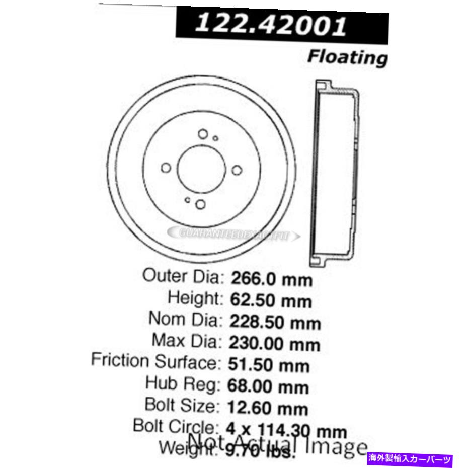 Brake Drum 日産200SX 810 Maxima Stanza Axxess Altimaの中心後部ブレーキドラム Centric Rear Brake Drum For Nissan 200SX 810 Maxima Stanza Axxess Altima【並行輸入品】