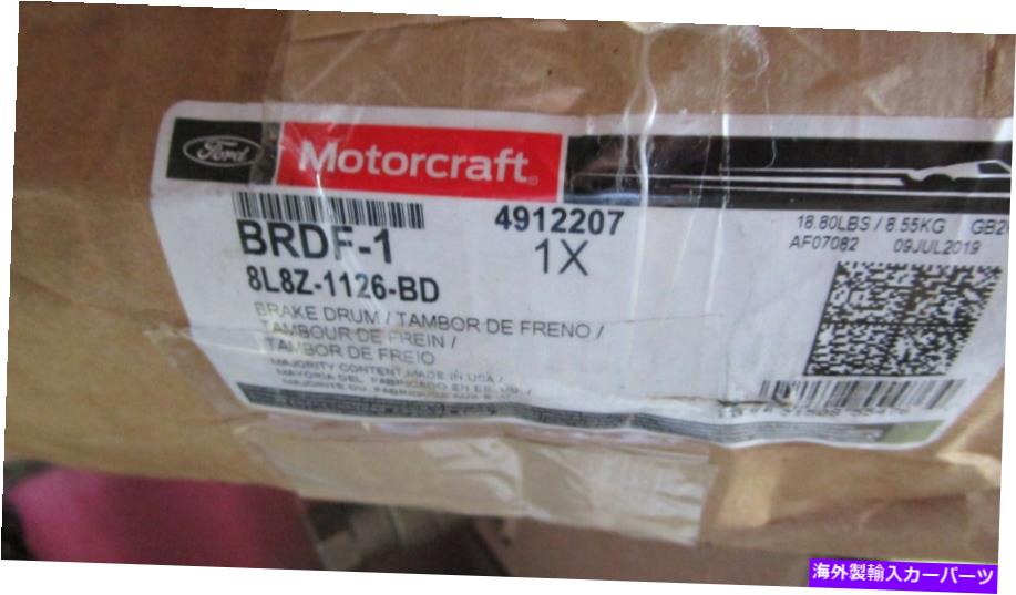 Brake Drum Motorcraft BRDF-1ブレーキドラム Motorcraft BRDF-1 Brake Drum【並行輸入品】