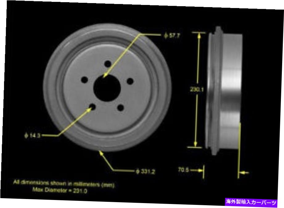 Brake Drum RRブレーキドラムベンディックスPDR0762 Rr Brake Drum Bendix PDR0762【並行輸入品】
