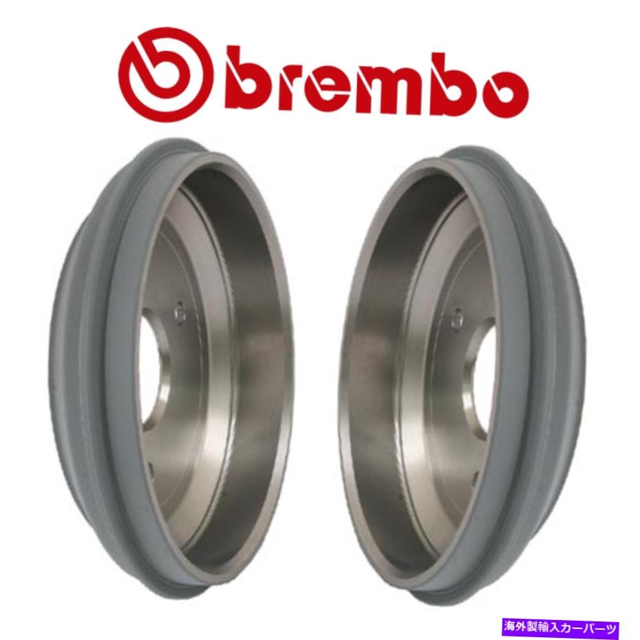 Brake Drum スマートフォートワズ1.0L L3 08-14用のリアブレーキドラムブレンボの新しいペアセット NEW Pair Set of Rear Brake Drums Brembo for For Smart Fortwo 1.0L L3 08-14【並行輸入品】