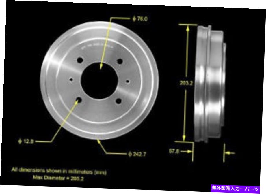 Brake Drum RRブレーキドラムベンディックスPDR0791 Rr Brake Drum Bendix PDR0791【並行輸入品】