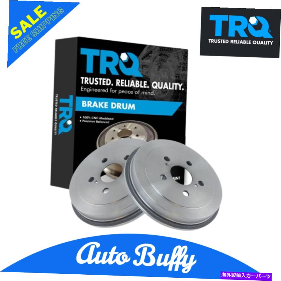 Brake Drum トヨタセリカカローラプリウスのためのTRQブレーキドラムリア左LH＆右RHペア TRQ Brake Drum Rear Left LH & Right RH Pair for Toyota Celica Corolla Prius【並行輸入品】