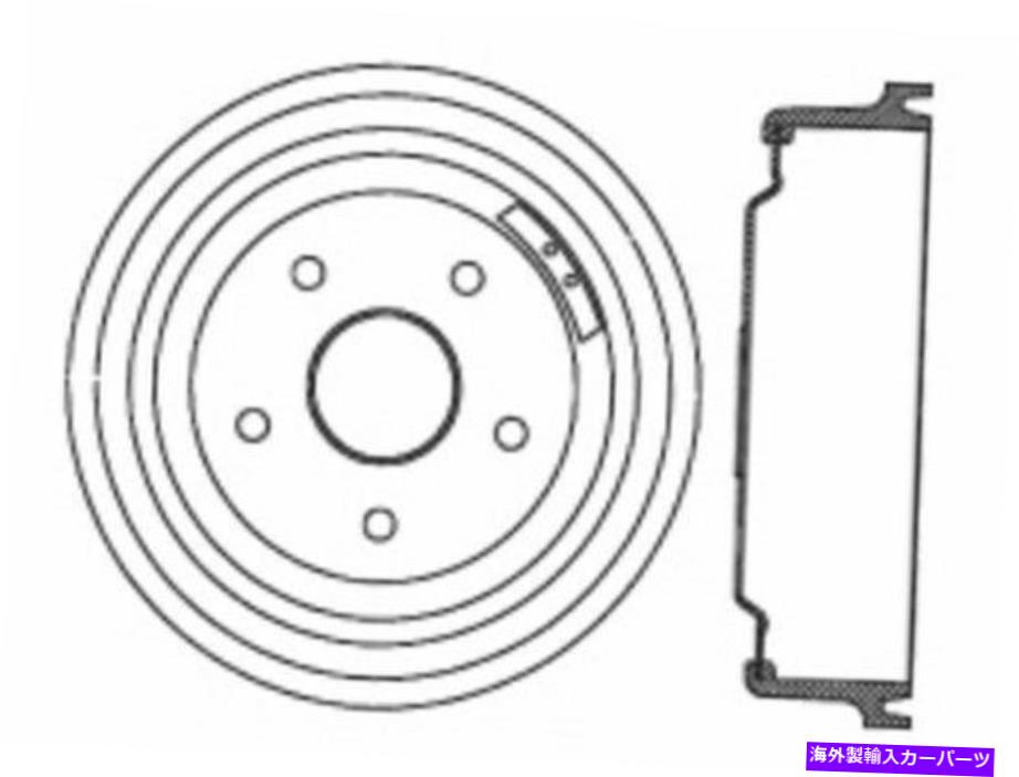 Brake Drum 中心部123.65008選択71-76フォードモデル用ブレーキドラム Centric Parts 123.65008 Brake Drum For Select 71-76 Ford Models【並行輸入品】