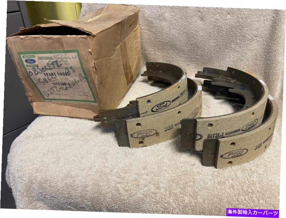 Brake Drum Nos Ford C6TZ-2001-K 1966-1972ピックアップトラックドラムブレーキシューズ1セット NOS FORD C6TZ-2001-K 1966-1972 PICK UP TRUCKS DRUM BRAKE SHOES 1 SET【並行輸入品】