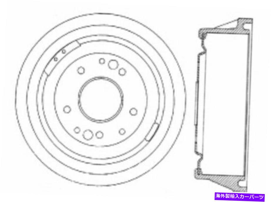 Brake Drum 中心部123.62009ブレーキドラム Centric Parts 123.62009 Brake Drum【並行輸入品】