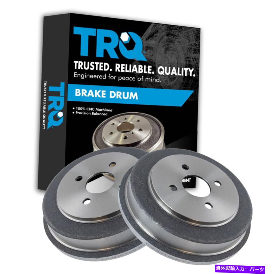 Brake Drum TRQブレーキドラムリアドライバー＆乗客サイドシボレーコバルトG5イオンのRHペア TRQ Brake Drum Rear Driver & Passenger Side LH RH Pair for Chevy Cobalt G5 Ion【並行輸入品】