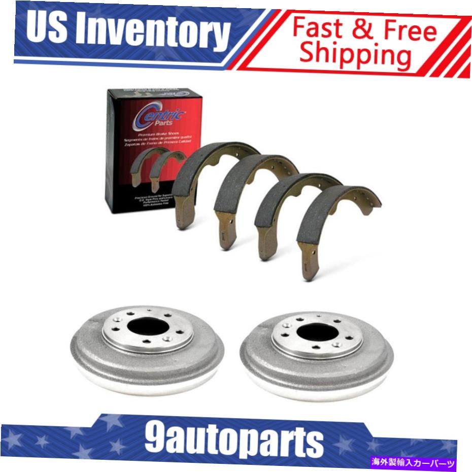 Brake Drum 1993年から1997年のフォードプローブリアブレーキドラム&ブレーキシューズキット For 1993-1997 Ford Probe Rear Brake Drums & Brake Shoes Kit【並行輸入品】