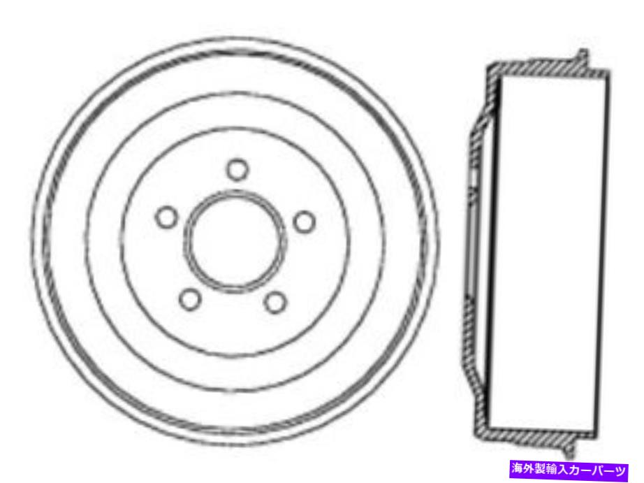 Brake Drum ブレーキドラムフロントセントリック123.63013 Brake Drum Front Centric 123.63013【並行輸入品】