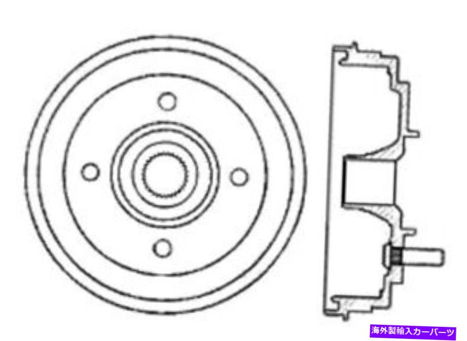 Brake Drum ブレーキドラム-C-TEK標準後部中心123.47007 Brake Drum-C-TEK Standard Rear Centric 123.47007【並行輸入品】