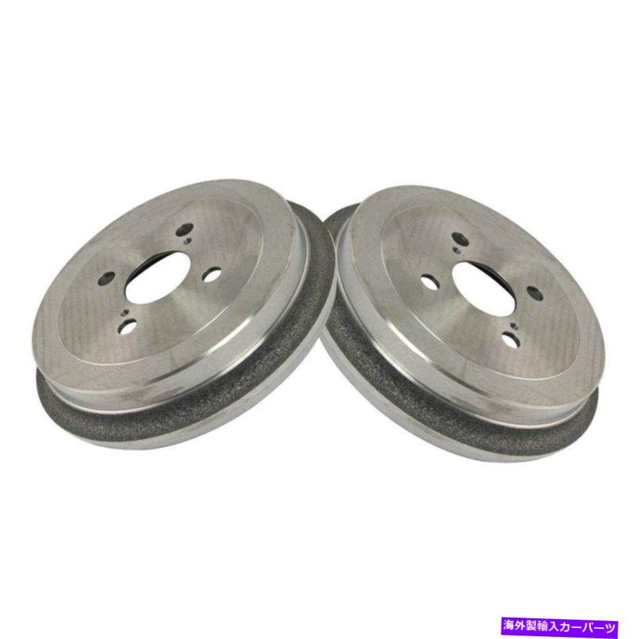 Brake Drum トヨタヤリス2007-2018 TRQ BRA14108リアドライバーと助手席側ブレーキドラム For Toyota Yaris 2007-2018 TRQ BRA14108 Rear Driver & Passenger Side Brake Drums【並行輸入品】