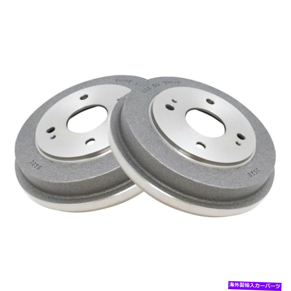 Brake Drum ホンダアコード1990-2002 TRQ BRA75100リアドライバーと助手席側のブレーキドラム For Honda Accord 1990-2002 TRQ BRA75100 Rear Driver & Passenger Side Brake Drums【並行輸入品】