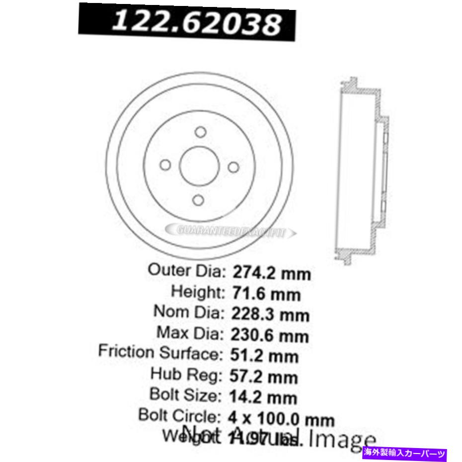 Brake Drum Chevy Cobalt＆Pontiac G5 Centric Rear Brake Drum TCP用 For Chevy Cobalt & Pontiac G5 Centric Rear Brake Drum TCP【並行輸入品】