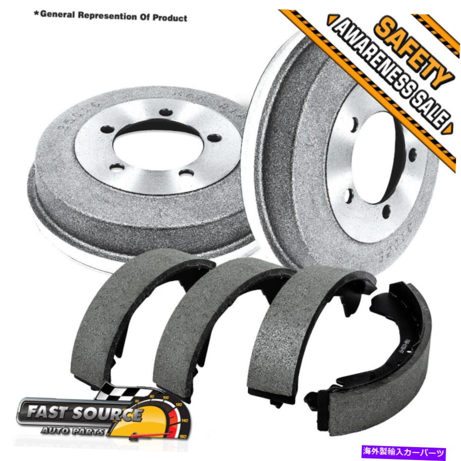 Brake Drum センチュリーシェビールミナオールズシルエットモンタナ向けのリアブレーキドラムとブレーキシューズ Rear Brake Drum & Brake Shoes For Century Chevy Lumina Olds Silhouette Montana【並行輸入品】