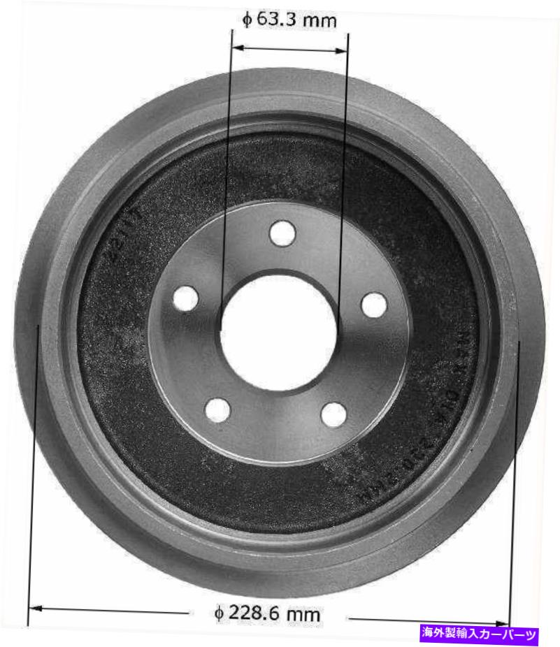 Brake Drum ブレーキドラムリアベンディックスPDR0840フィット10-13フォードトランジットコネクト Brake Drum Rear Bendix PDR0840 fits 10-13 Ford Transit Connect【並行輸入品】 42,108円