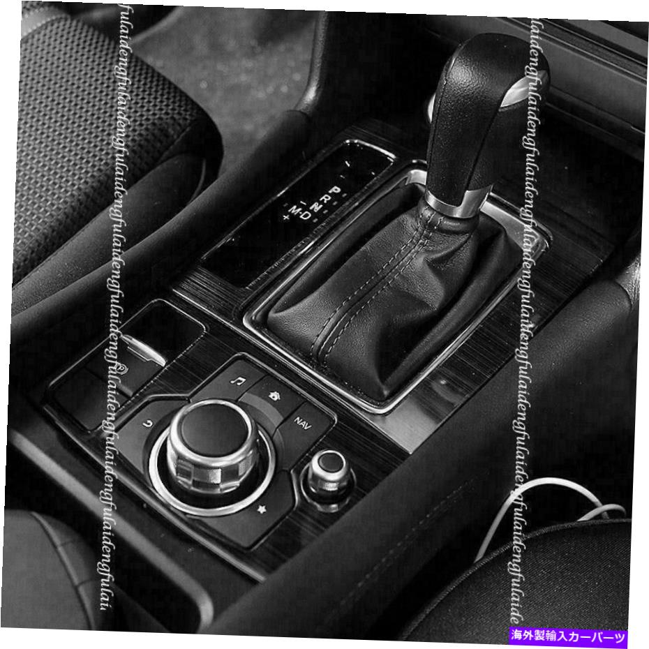 trim panel マツダ3 Axela 2017-2018 Black Car Interior Gear Shiftパネルカバー装飾トリム For Mazda 3 Axela 2017-2018 Black Car Interior Gear Shift Panel Cover decor Trim【並行輸入品】
