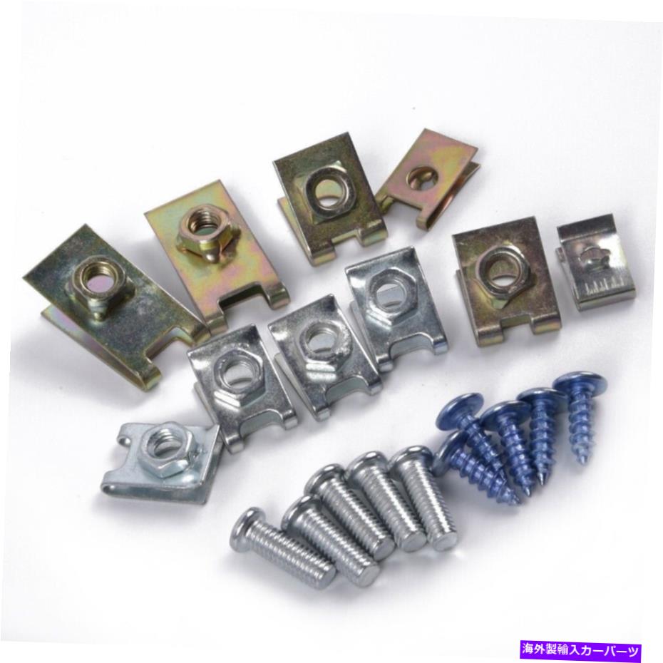 trim panel 100xメタルオートファスナードアパネルトリム固定ネジUタイプガスケットクリップ 100x Metal Auto Fasteners Door Panel Trim Fixed Screw U Type Gasket Clips【並行輸入品】