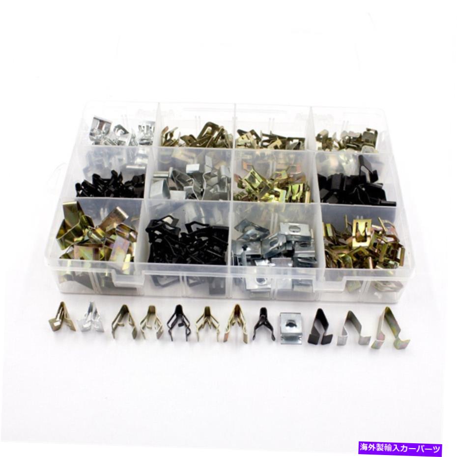 trim panel 240PCS Uタイプのメタルクリップカーコンソールインストルメントパネルトリムメタルリテーナークリップ 240PCS U-type Metal Clips Car Console Instrument Panel Trim Metal Retainer Clip【並行輸入品】