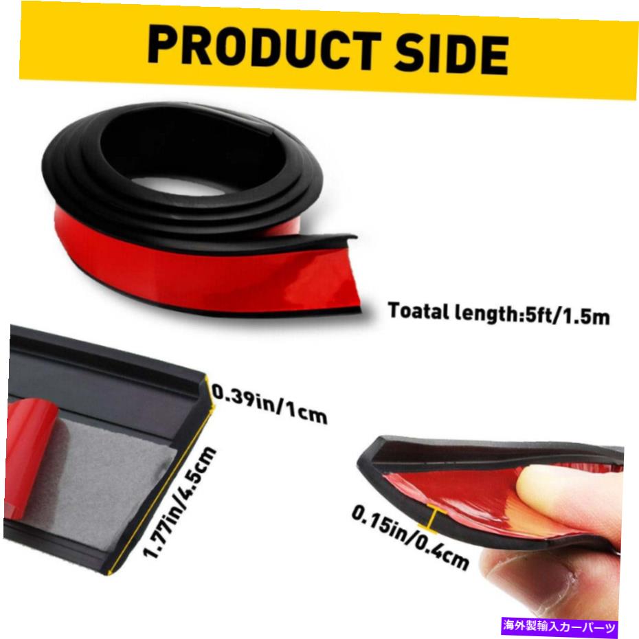 trim panel 4x 4.5cmフェンダーフレアエクステンションカーホイール眉毛プロテクタートリムストリップバーブラック 4X 4.5cm Fender Flare Extension Car Wheel Eyebrow Protector Trim Strip Bar Black【並行輸入品】