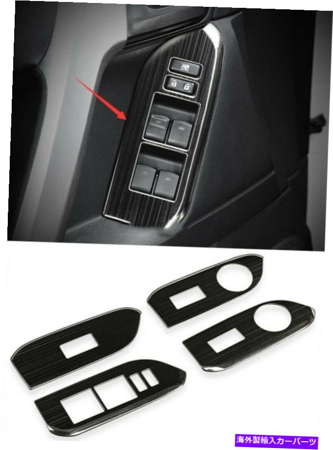 trim panel トヨタプラド2010-2021ブラックチタンインナーウィンドウスイッチパネルカバートリム用 For Toyota Prado 2010-2021 Black titanium Inner Window Switch Panel Cover Trim【並行輸入品】 35,250円