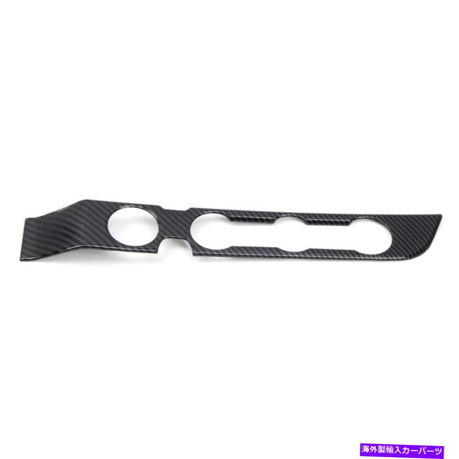trim panel カーボンファイバーABSエアコンスイッチパネルカバートリムトヨタタコマにフィット Carbon Fiber ABS Air Conditioner Switch Panel Cover Trim Fit For Toyota Tacoma【並行輸入品】