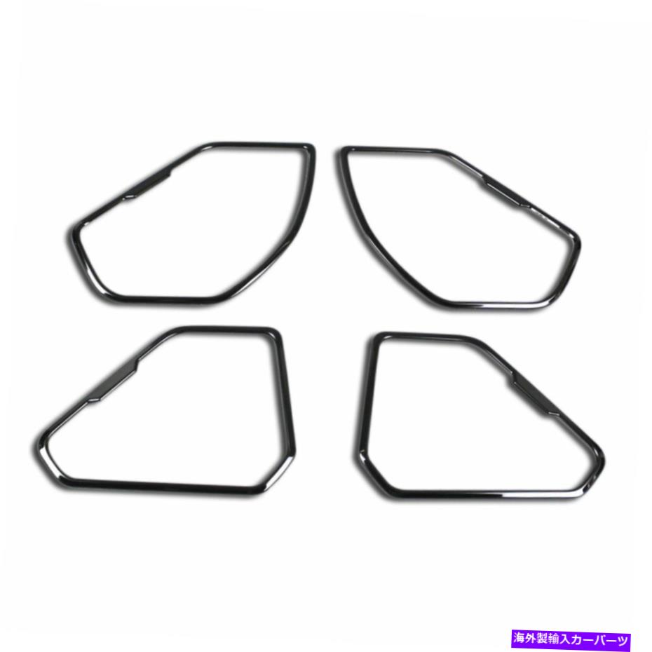 trim panel トヨタに適した新しいRAV4 2019-2022ドアスピーカーサウンドパネルカバートリムブラック Fit For Toyota New RAV4 2019-2022 Door Speaker Sound Panel Cover Trims Black【並行輸入品】